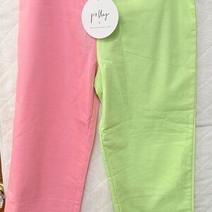 Princess Polly Pink and Lime Pants size 6 NWT